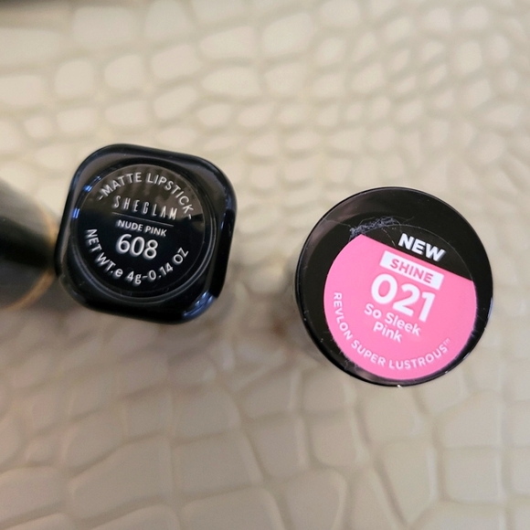 Bundle MakeUpForEver Rough Artist Revlon Nude Fury Sleek Pink Sheglam Lipsticks - Picture 8 of 8